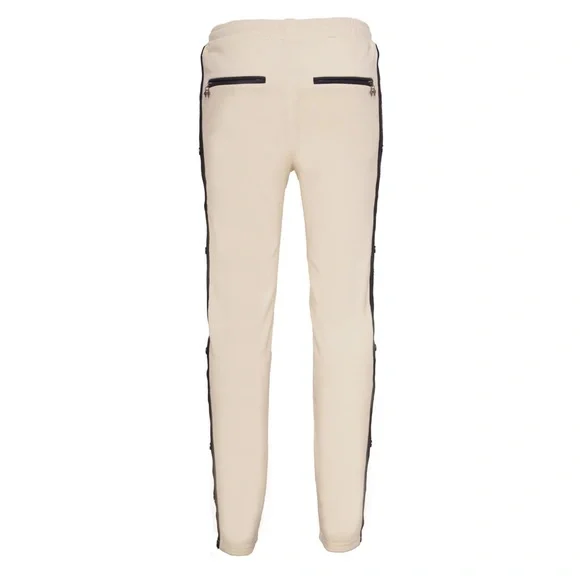 NWT Homme Femme Signature Track Pants in Cream Luxury Street Wear Size M - Picture 8 of 12